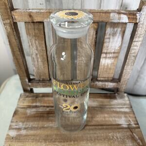 2013 Disney Parks EPCOT Flower & Garden Festival Sunflower Glass Water Bottle